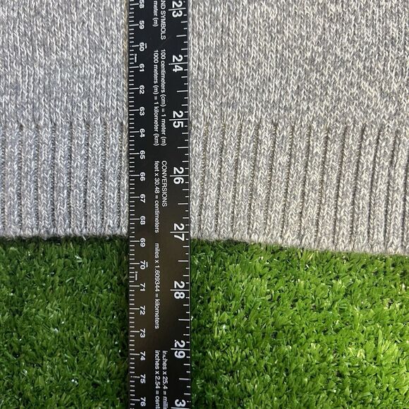 Mens Vintage Y2K American Flag Knitted Pullover Sweater Mens Size XL Gray - Picture 5 of 6